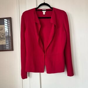 Chico's Dressy Red Knit Jacket